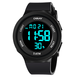 正品学生电子手表男孩50米防水夜光多功能青少年运动计时电子表