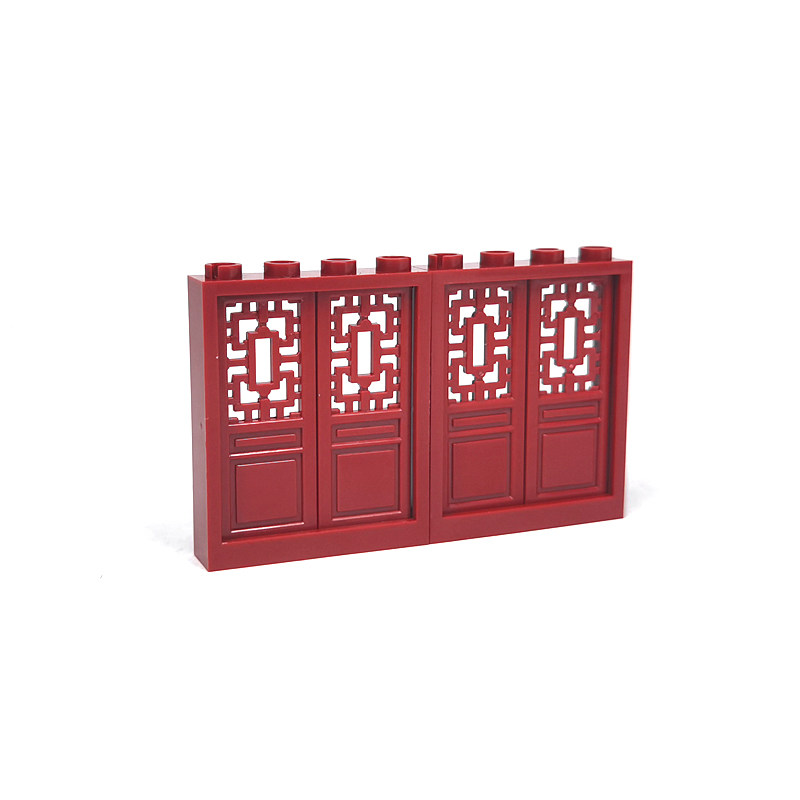 维乐斯兼容国产拼插零件1×4×4门窗柜箱古典中式房屋装饰MOC积木