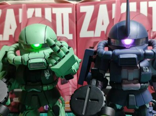 QMSV mini扎古高达模型盲盒 泡泡玛特 DIY材料不含模型 摆件手办