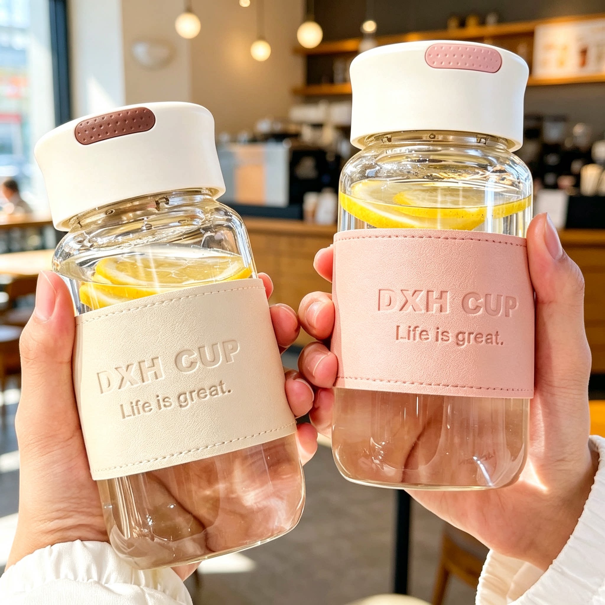 2026新款玻璃水杯耐高温带杯套