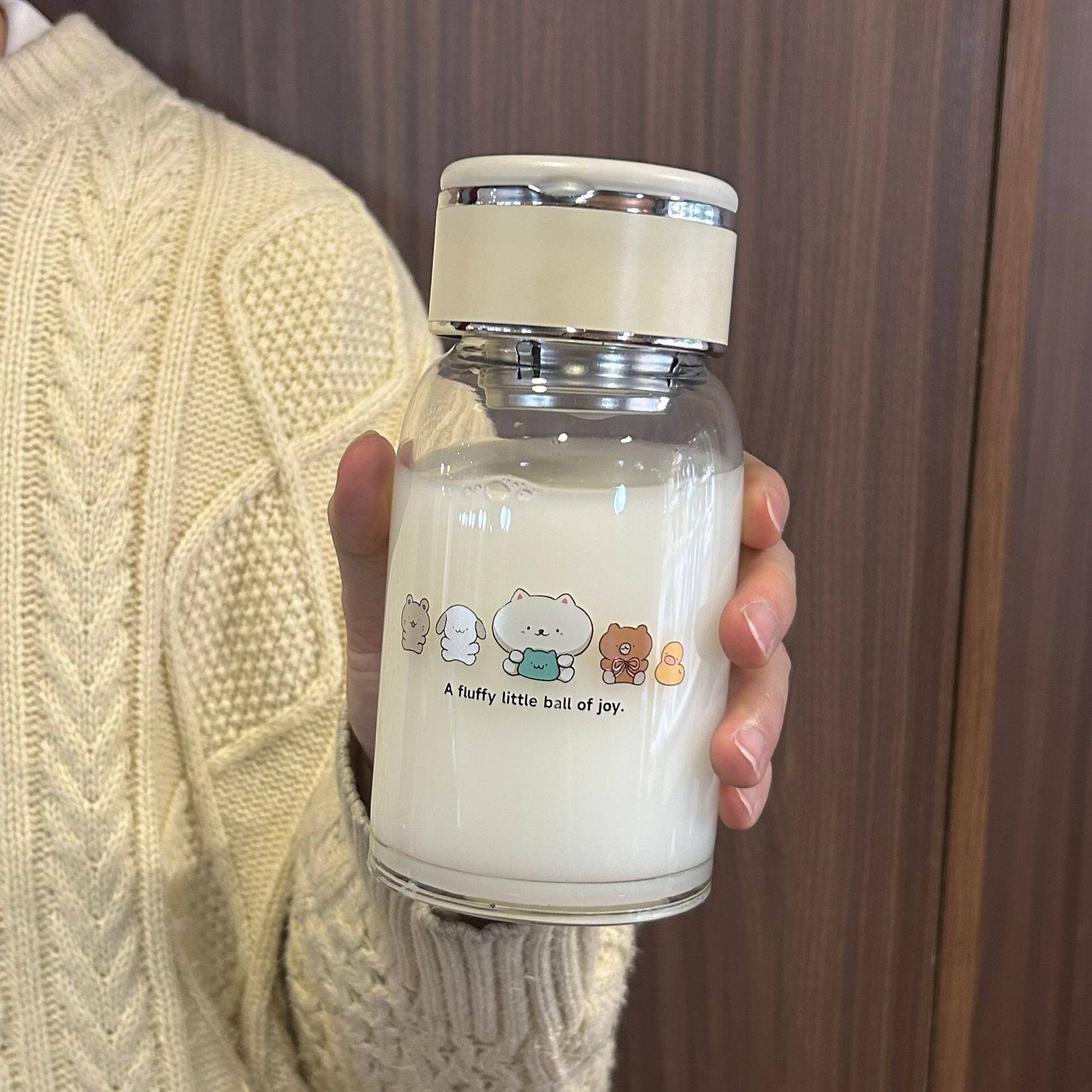 2026新款玻璃杯高颜值女生水杯绝美可爱咖啡杯豆浆牛奶杯早餐杯子