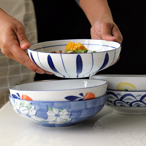 日式风复古碗性意盘商用实用碗