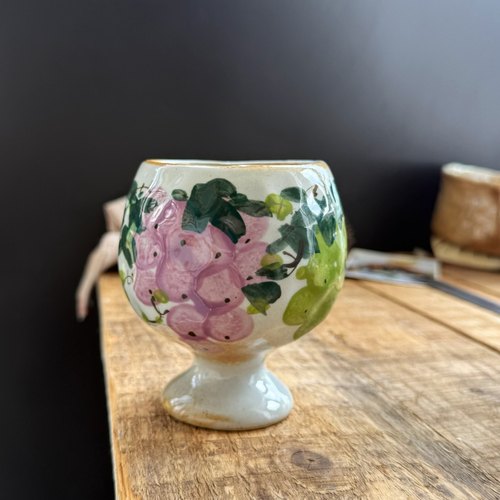 景德镇手作釉下彩无把手杯子酸奶杯子冰淇淋碗酸奶碗沙拉碗甜品碗