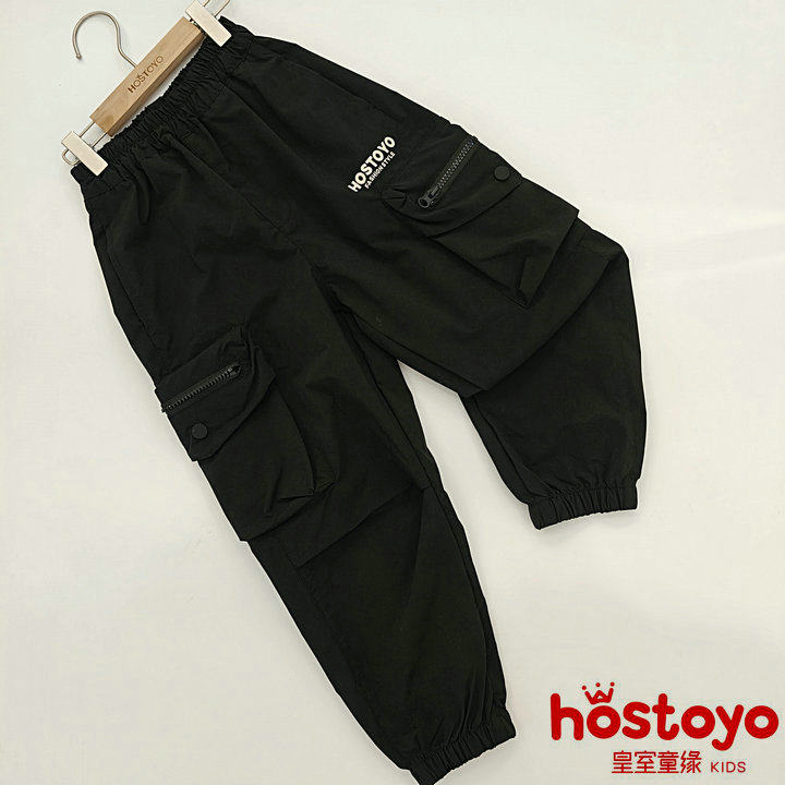 皇室童缘7130354002春秋款大口袋工装布长裤男童中童140码
