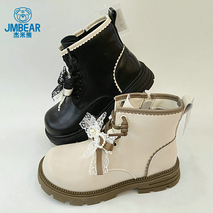 杰米熊儿童皮靴2025新冬款