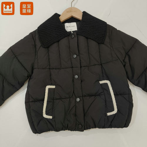 皇室童缘冬季女童翻领棉服