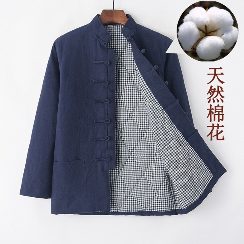 冬季唐装男士古风盘扣棉袄