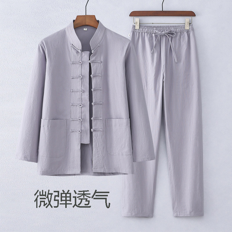 春秋唐装中式复古套装