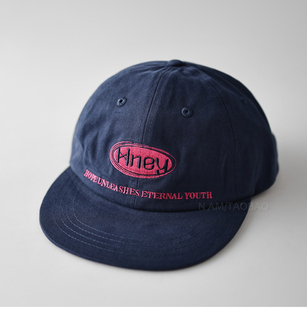 撞色字母刺绣平檐棒球帽男女同款 休闲百搭潮流遮阳显脸小鸭舌帽