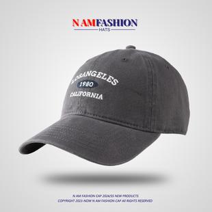 高品质显脸小帽子复古美式 小众设计感棒球帽ins 鸭舌帽男女春秋季