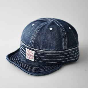 遮阳 街头嘻哈酷帅时尚 贴布复古做旧牛仔软檐棒球帽男女情侣款 美式