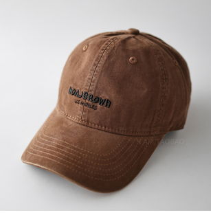 韩版 休闲百搭简约显脸小遮阳鸭舌帽子潮 字母刺绣棒球帽男女情侣款