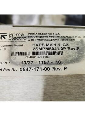 议价Prima Electro HVPS控制器HVPS MK 1.5 CX2SMPM5940/0P