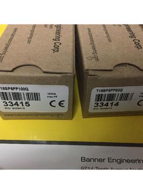 议价T18SP6FF100Q 邦纳 T18SP6FF50Q 光电传器BANNER 详
