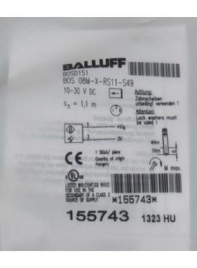 议价BALLUFF巴鲁夫传器BOS 08M-X-RS11-S49 BOS0151接近开关