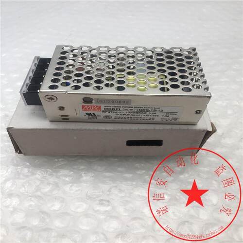 议价MW/明纬开关电源NES-15-12 100-240VAC 0.5A 12V 1.3A