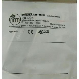 议价IGC204 IGB3008BBPKG 传器 104IFM易福门 电式