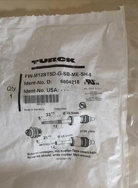 议价图尔克TURCK接头FW-M12ST5D-G-SB-ME-SH-8 order 6604218coll