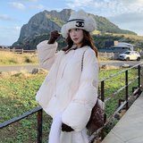 数据好.大货已备..粉色带毛领棉服.A5532.P215.控298，女装棉衣/棉服，2C191