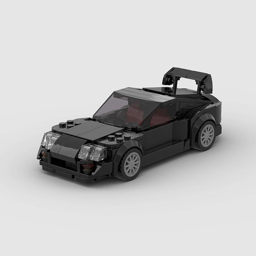 Supra Mk4小颗粒赛车moc模型益智教育拼装儿童积木玩具