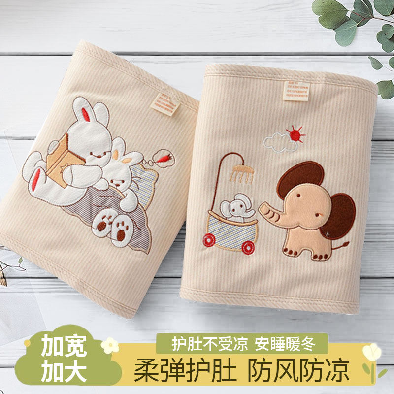 中大童幼儿护肚子防着凉宝宝冬季a类纯棉肚兜睡觉护腹部保暖神器