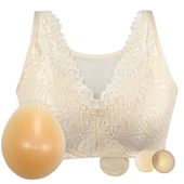Post Breast Surgery Wireless Bra Silicone Prosthesis Padded