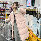 四色羊羔毛长款白鸭绒羽绒服C010-611-P245-K358，女装羽绒服，2C010