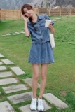 新款2C0106313P135K189小香风时尚牛仔两件套装，女装套装/套裙，2C010