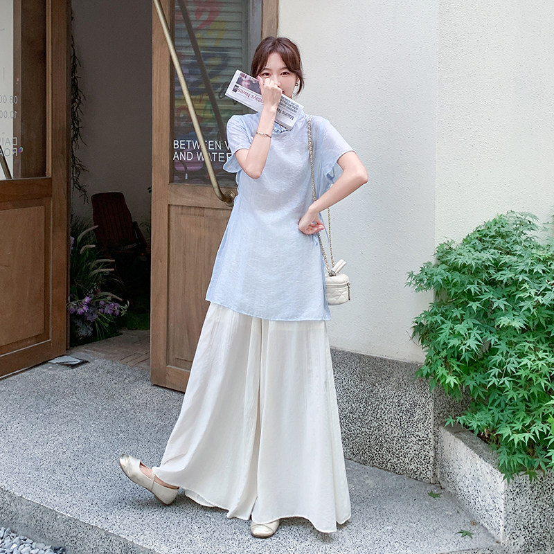 大货已出新款印花新中式两件套装2C010-2545-P155-K228,女装套装/套裙,2C010