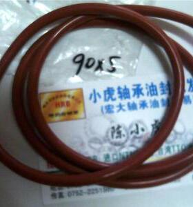 90*5 90X5 耐高温腐蚀红色硅胶O型密封圈外径90内径80线径5毫米