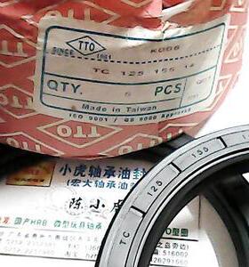 TC 125*155*14 K006 台湾TTO内骨架油封内径125外径155高度14毫米