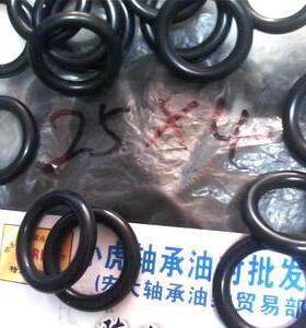 25*4 25x4 耐油黑色丁青橡胶材料O型密封圈外径25内径17线径4毫米