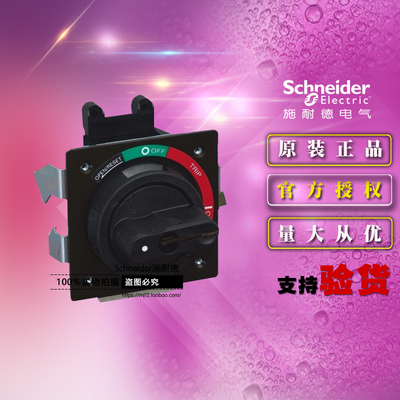 原装正品施耐德直接旋转手柄EZDROTDS黑色手柄 适用于EZD160/250