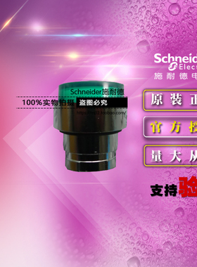 原装Schneider施耐德带灯按钮头 ZB2BW13C 绿色凸头按钮ZB2-BW13C