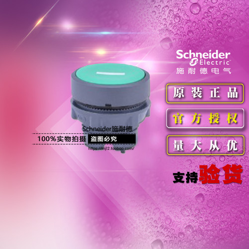 原装正品 施耐德开关 ZB5AA331C 白I字绿色平头按钮头 ZB5-AA331C