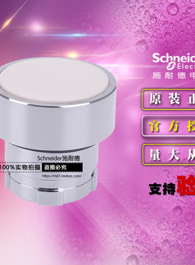 施耐德白色平头按钮头开关ZB2BA1C 非发光式平钮头部22mm原装正品