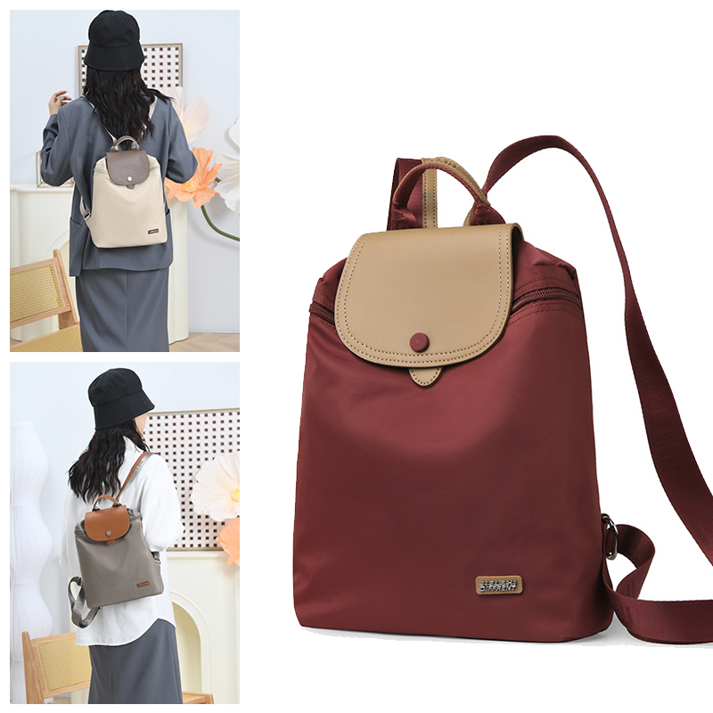 捷朗仕2025新款牛津帆布双肩包女时尚尼龙小背包高级感旅游通勤包