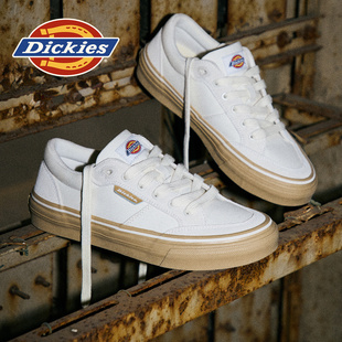 Dickies板鞋男款2026新款春季帆布鞋男鞋百搭休闲小白鞋运动鞋男