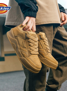 田嘉瑞同款Dickies板鞋男款冬季新款男鞋复古厚底运动休闲面包鞋