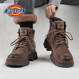 厚底增高工装 加绒男鞋 靴子男 冬季 Dickies美拉德马丁靴男2025新款