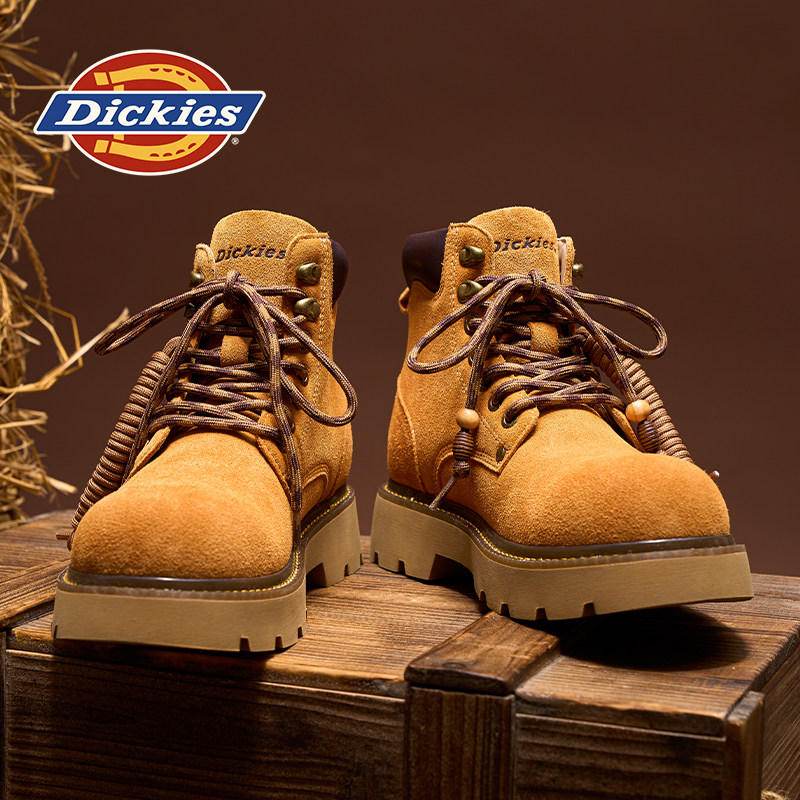 Dickies大黄靴男款冬季男鞋厚底增高复古户外男士工装马丁靴子男,流行男鞋,马丁靴,淘宝优惠券,粉丝福利购,淘宝优惠卷