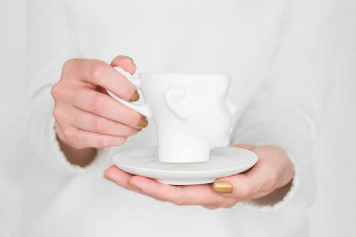清仓特价 波兰设计品牌ENDEceramic咖啡杯 人偶白色 温柔注视