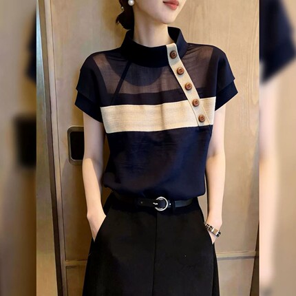 独特漂亮超好看上衣女2026年夏季新款法式设计感小众时尚气质女装