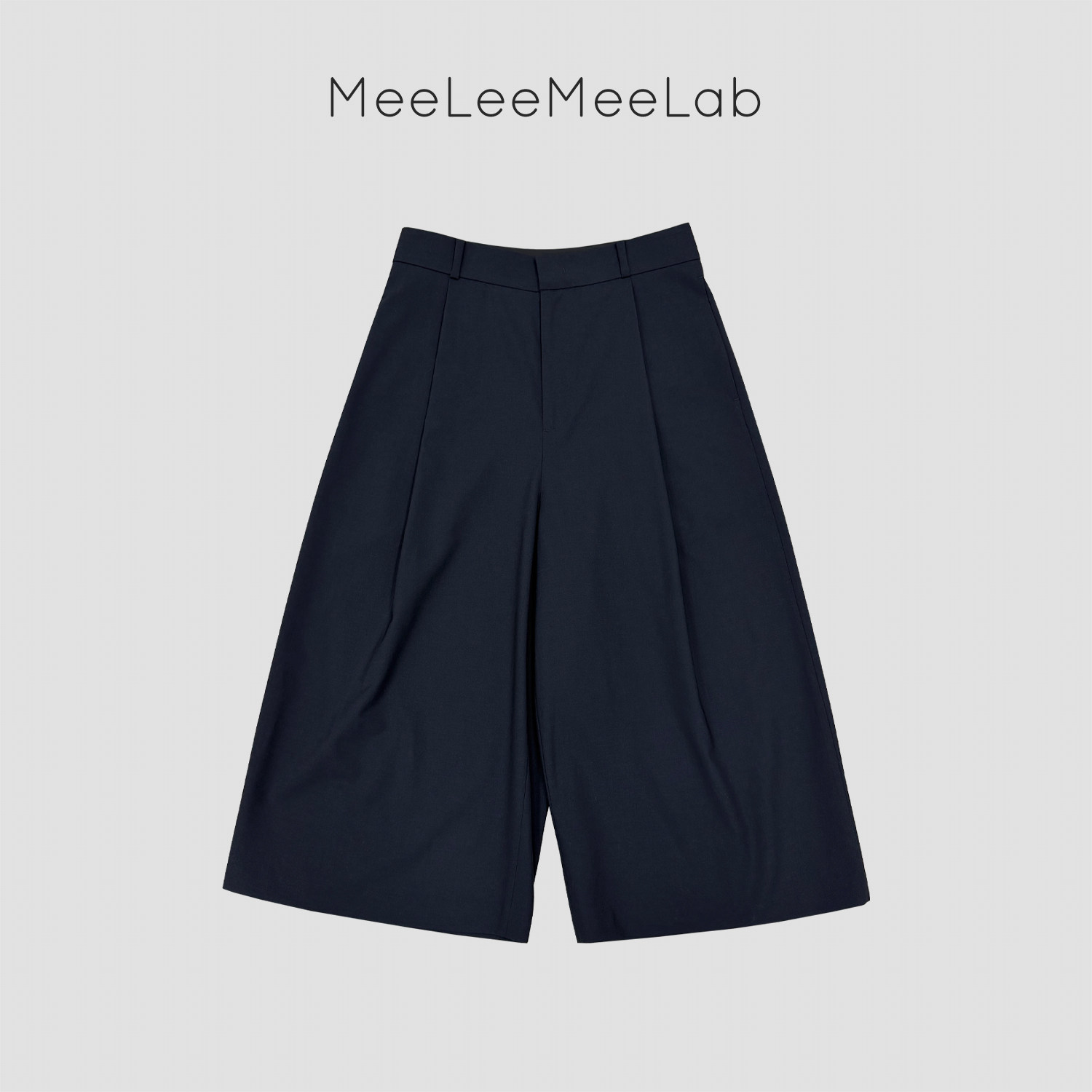 MeeLeeMeeLab 原创绅士优雅精纺羊毛垂感干爽透气宽松中长款西裤