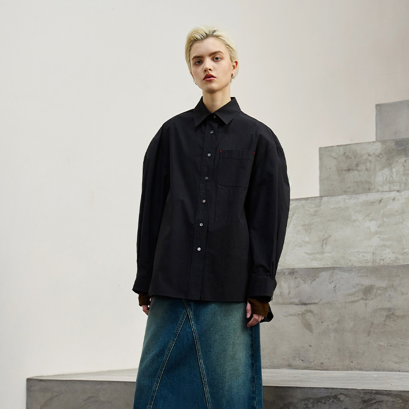 MeeLeeMeeLab天丝牛仔凉感衬衫