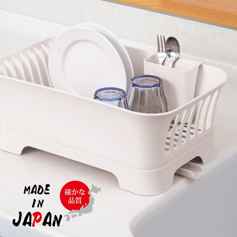 日本进口碗架沥水架碗碟架碗筷收纳盒滴水晾放碗架厨房塑料沥碗 厨房/烹饪用具 厨房置物架/角架 原图主图