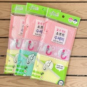 家用厨房专用抹布洗碗巾可挂百洁布刷锅吸水海绵泡沫刷碗棉洗碗布