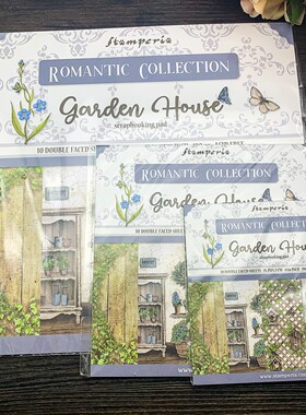 Stamperia花园小屋 蝴蝶花朵欧洲进口经典纸本Garden House