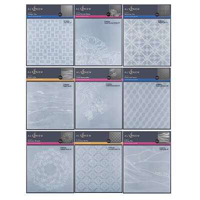 新Altenew塑料压花模板 凹凸板印夹纹理夹立体Embossing Folder18