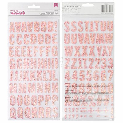 Pebbles下午茶贴纸字母 旅行欧美手帐花朵TeaLightful AC